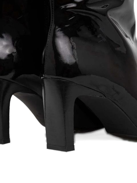 ALOHAS 75mm patent-leather knee-high boots - Black