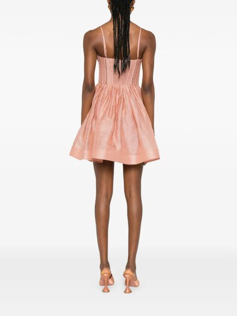 ZIMMERMANN sweetheart-neck mini dress - Pink