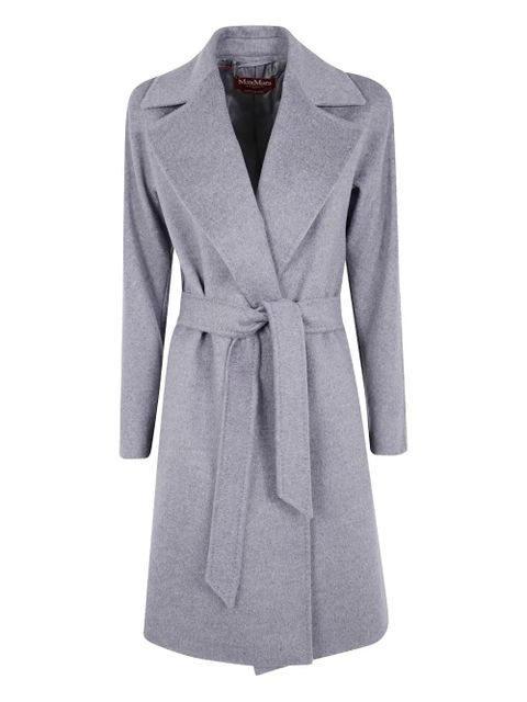 Max Mara tie-fasteing coat - Grey - zdjęcie produktu nr 1