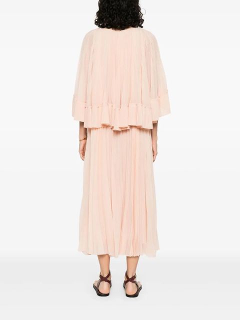 ZIMMERMANN Illuminate pleated cape dress - Orange