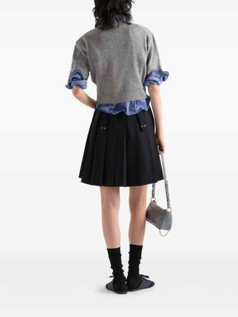 Prada logo-intarsia sweater - Grey