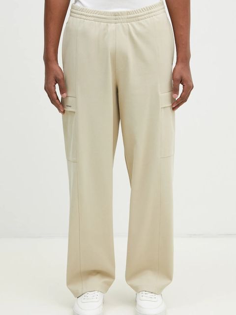 Pangaia spodnie dresowe kolor beżowy gładkie 10002239 - zdjęcie produktu nr 1