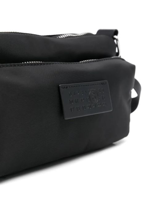 MM6 Maison Margiela numbers-patch cross body bag - Black