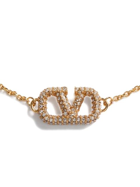 Valentino Garavani VLogo Signature pearl necklace - Gold