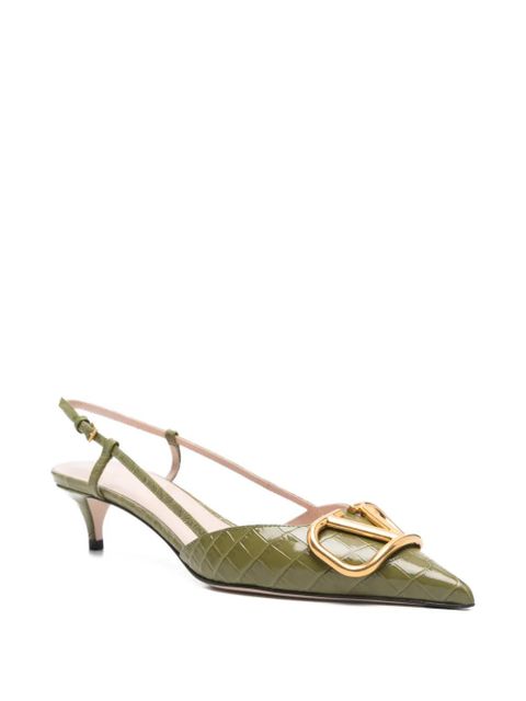 Valentino Garavani VLogo Signature pumps - Green - zdjęcie produktu nr 2
