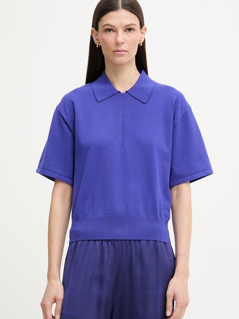 Calvin Klein polo swetrowe damskie z wiskozą - zdjęcie produktu nr 2