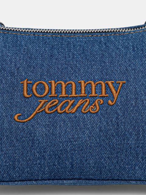 Tommy Jeans torebka jeansowa kolor niebieski AW0AW18575