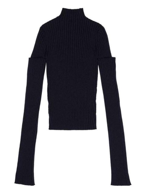 Balenciaga ribbed long-sleeve sweater - Blue - zdjęcie produktu nr 1
