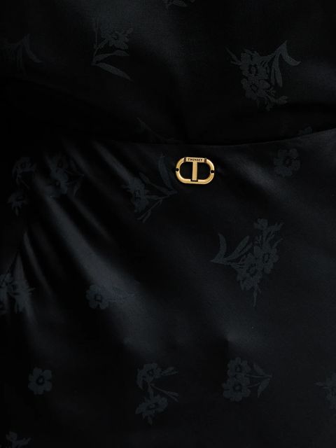 Twinset spódnica kolor czarny maxi prosta 252TT2366