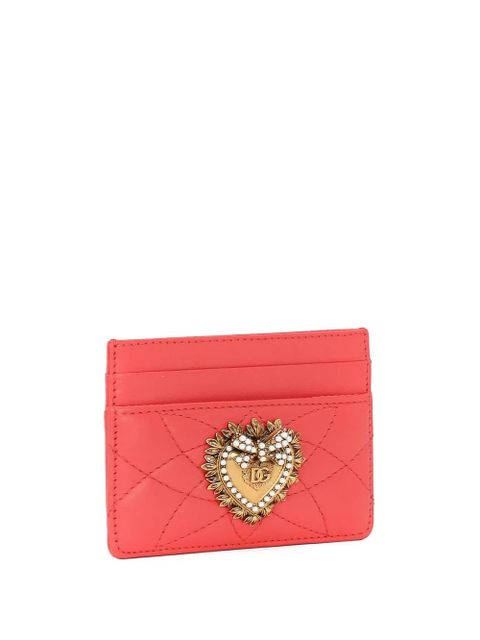 Dolce & Gabbana Devotion leather cardholder - Orange