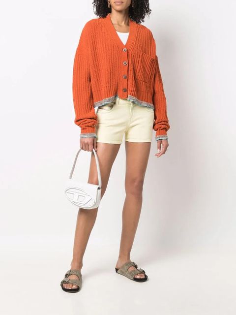 Diesel 1DR leather shoulder bag - White