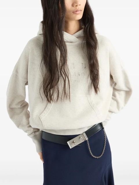Prada jersey hoodie - Neutrals