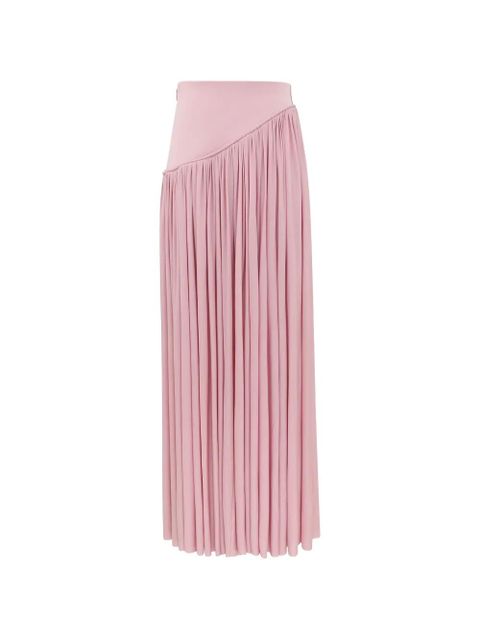ZIMMERMANN Alchemy asymmetric-yoke pleated skirt - Pink - zdjęcie produktu nr 1