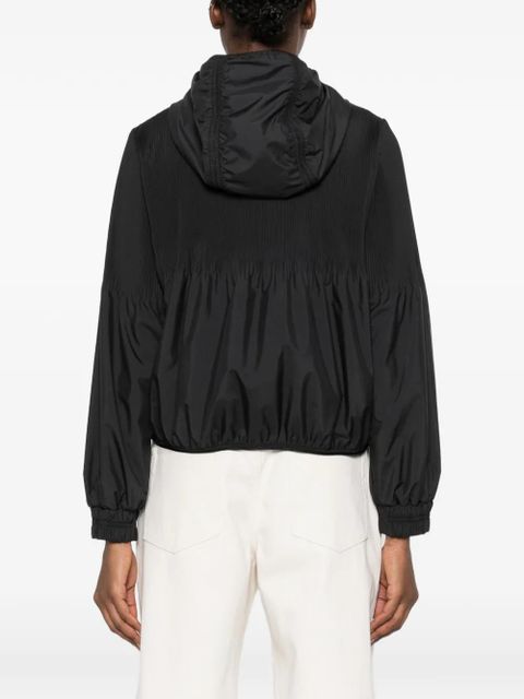 Moncler pleated bomber jacket - Black