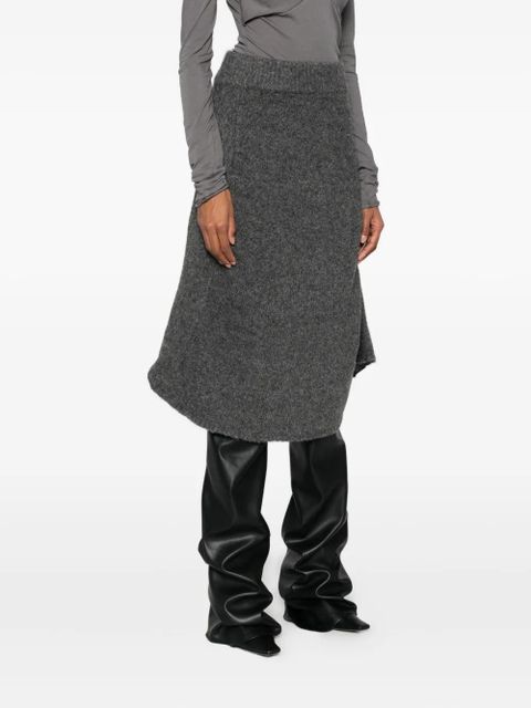 ENTIRE STUDIOS ribbed A-line skirt - Grey - zdjęcie produktu nr 2