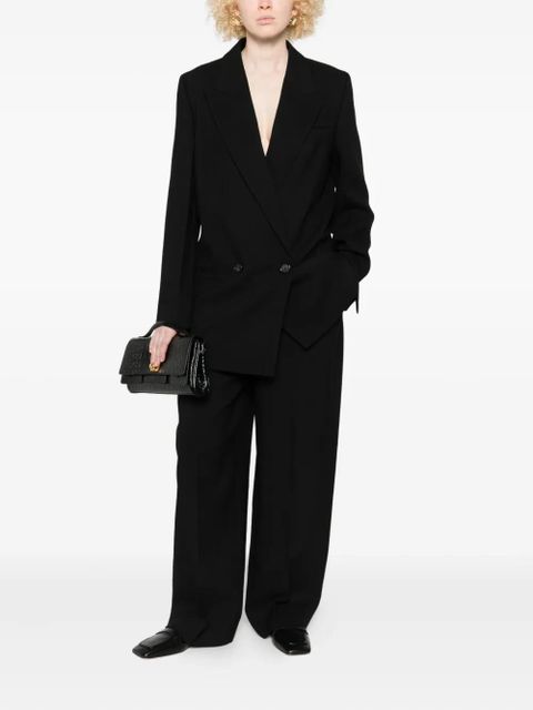 TOTEME double-breasted shield blazer - Black