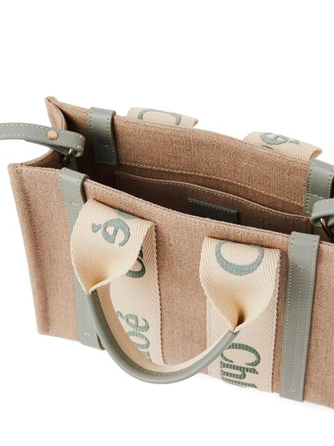 Chloé logo-detail tote bag - Neutrals