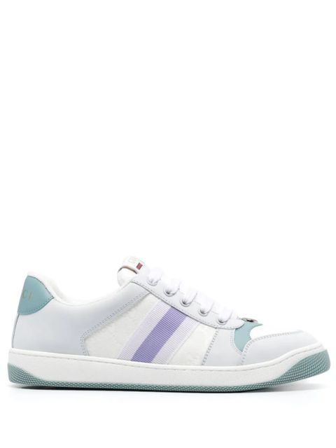 Gucci Screener panelled leather sneakers - White - zdjęcie produktu nr 1