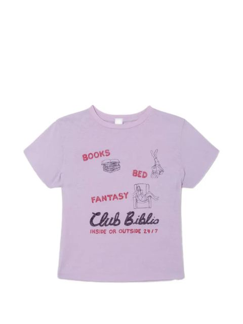 RE/DONE graphic-print T-shirt - Purple - zdjęcie produktu nr 1