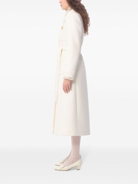 Valentino Garavani Drill double-breasted coat - White