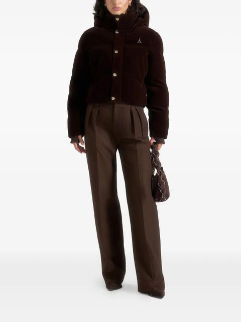 Manière De Voir velvet cropped jacket - Brown - zdjęcie produktu nr 2