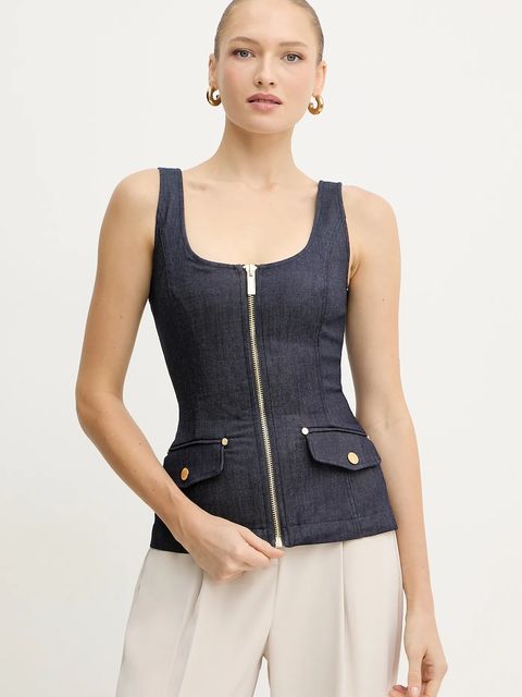 Marciano by Guess bluzka damska kolor granatowy gładka 5YPH35 7457A - zdjęcie produktu nr 1