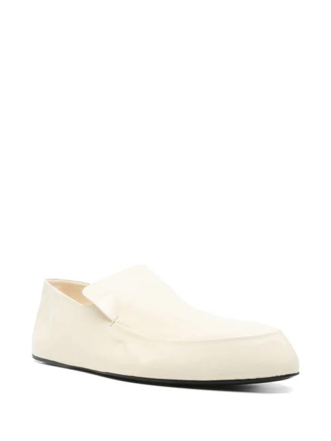 Jil Sander leather loafers - Neutrals