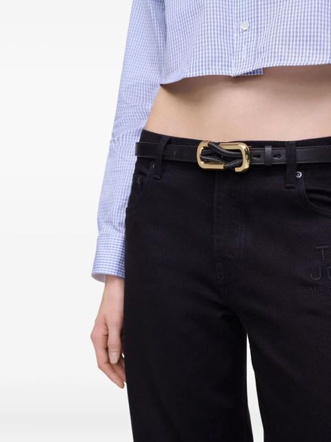 Marc Jacobs knotted-buckle leather belt - Black