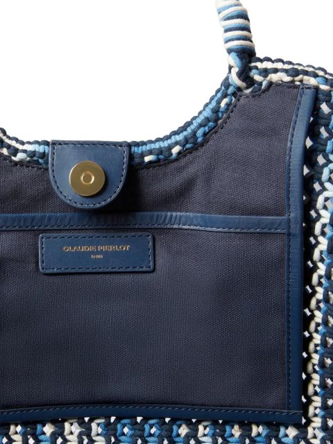 Claudie Pierlot woven handle bag - Blue