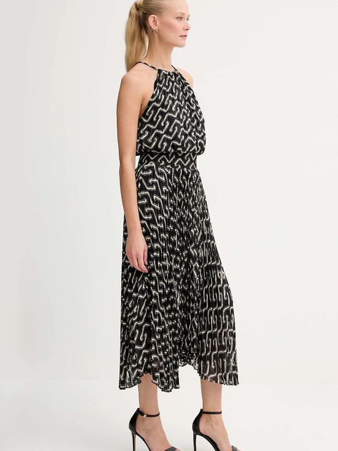 Morgan sukienka kolor brązowy midi rozkloszowana RPLIST2 - zdjęcie produktu nr 2