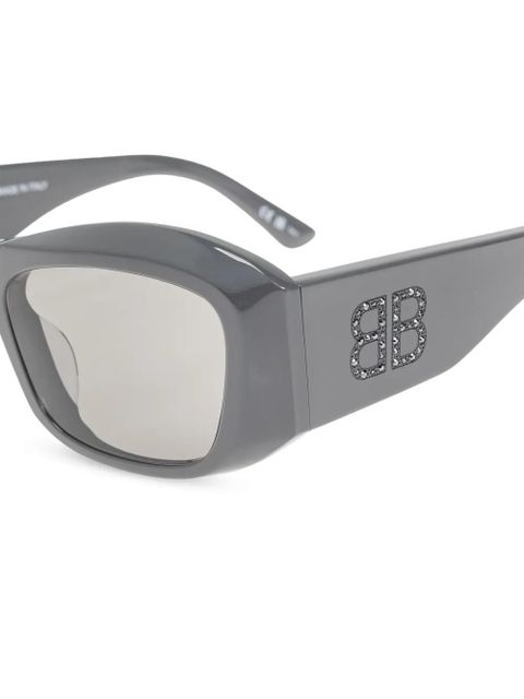 Balenciaga Eyewear rectangle-frame sunglasses - Black