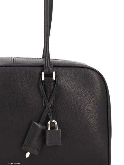 TOM FORD padlock leather tote bag - Black - zdjęcie produktu nr 2
