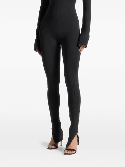 Manière De Voir twisted-bust off shoulder jumpsuit - Black