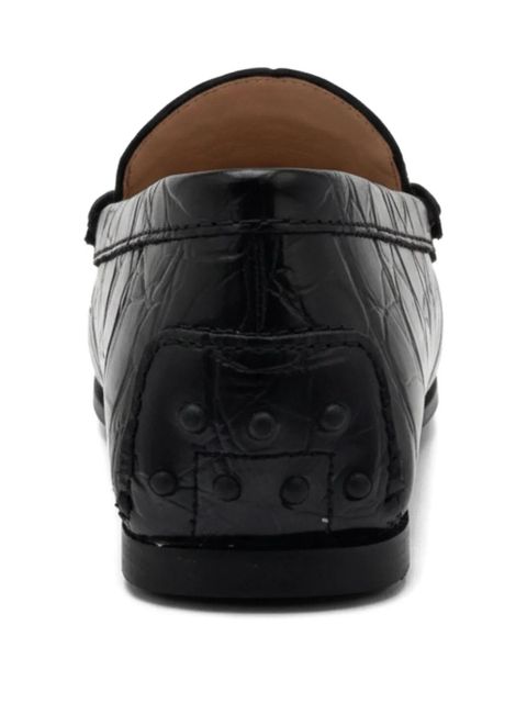 Tod's chain detail loafers - Black