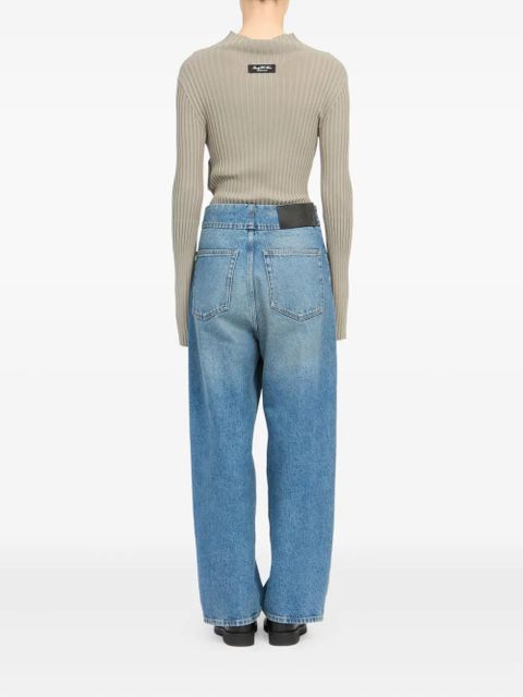 MM6 Maison Margiela button five-pocket jeans - Blue