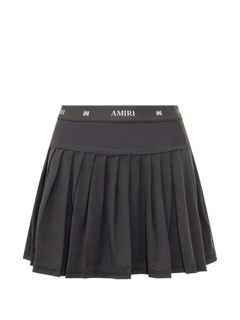 AMIRI pleated mini skirt - Black - zdjęcie produktu nr 1