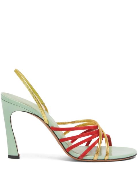 Marni leather New Wave sandals - Red - zdjęcie produktu nr 1