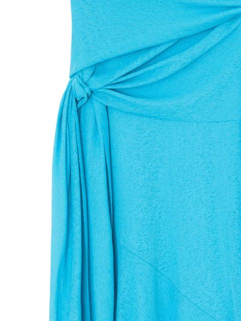 GANNI knot sleeveless midi dress - Blue - zdjęcie produktu nr 2