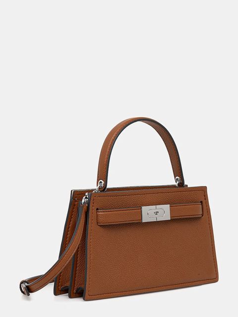 Tory Burch torebka skórzana Lee Radziwill kolor brązowy 175603-200