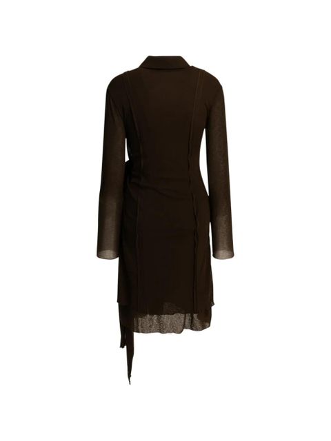 GANNI long-sleeve dress - Brown - zdjęcie produktu nr 2