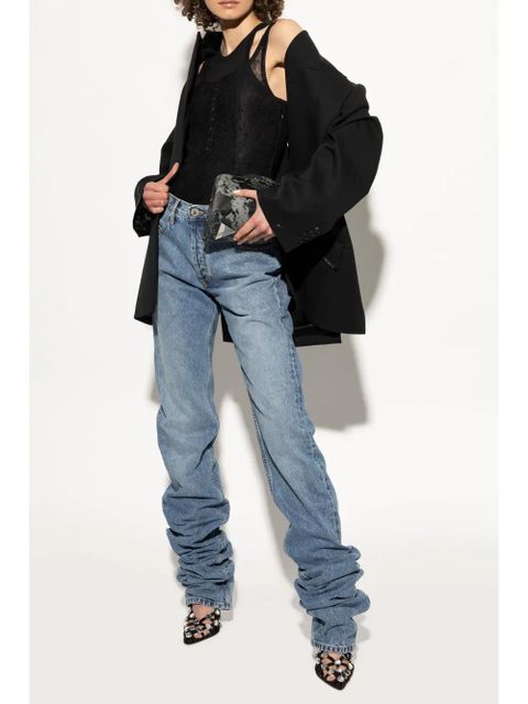 The Attico 100mm Grid pumps - Black