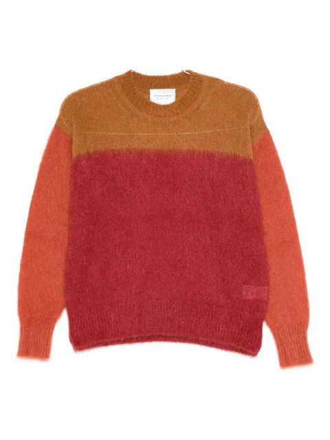 MARANT ÉTOILE colorblock wool-blend sweater - Red
