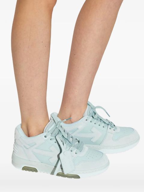 Off-White Out of Office suede arrow-appliqué sneakers - Blue