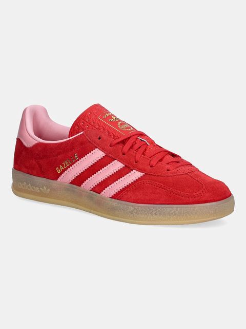 adidas Originals sneakersy skórzane Gazelle Indoor damskie kolor czerwony IH6797 - zdjęcie produktu nr 1