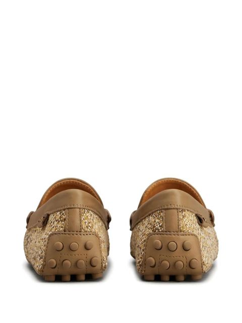 Tod's tweed loafers - Neutrals