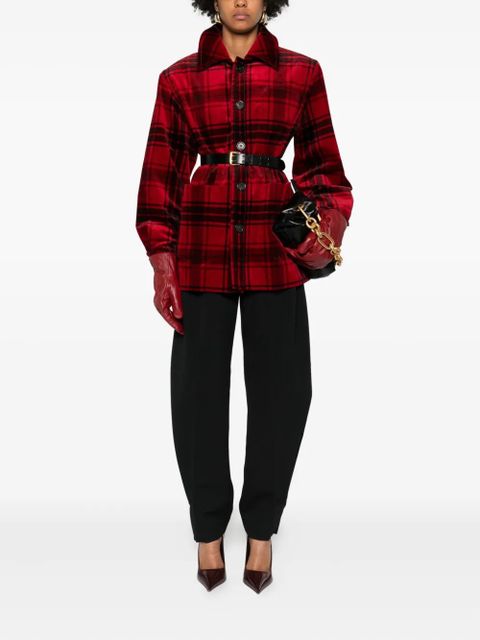 Saint Laurent checked jacket - Red - zdjęcie produktu nr 2