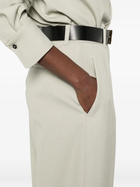 Victoria Beckham pleated trousers - Green