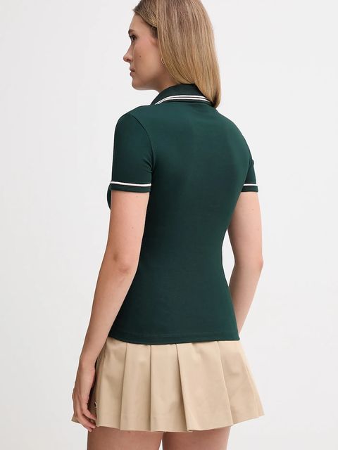 Lacoste polo damski kolor zielony DF5284
