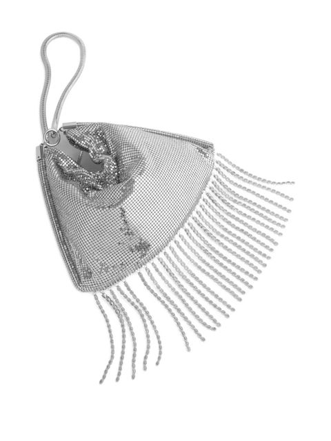 Rabanne chainmail fringe shoulder bag - Silver - zdjęcie produktu nr 2