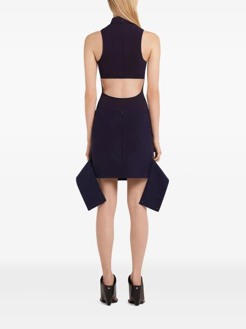 Courrèges Reversed Belt mini skirt - Blue